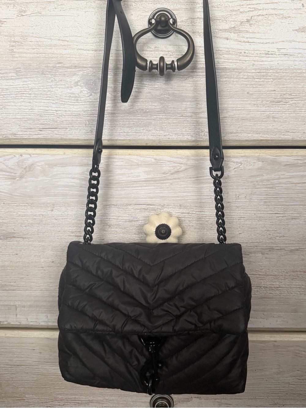 Rebecca Minkoff Quilted Black Crossbody Bag - Women Bags